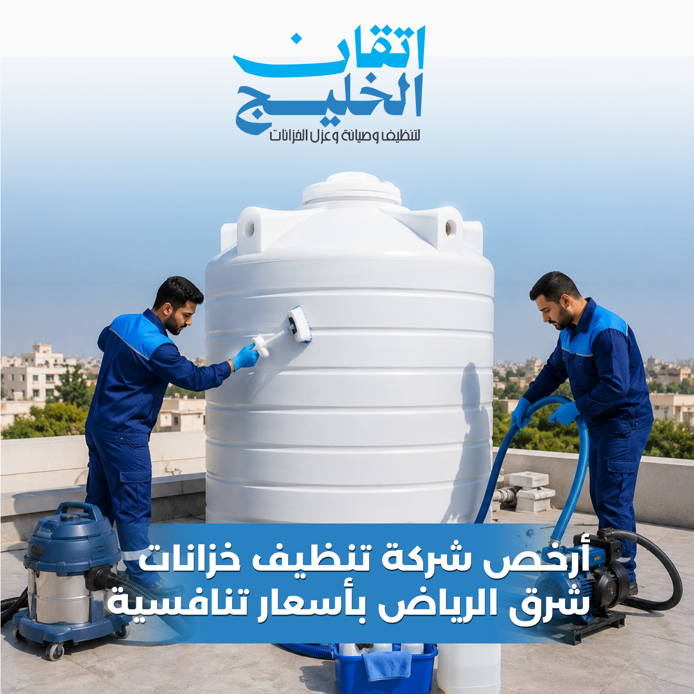 أرخص شركة تنظيف خزانات شرق الرياض - اتقان الخليج